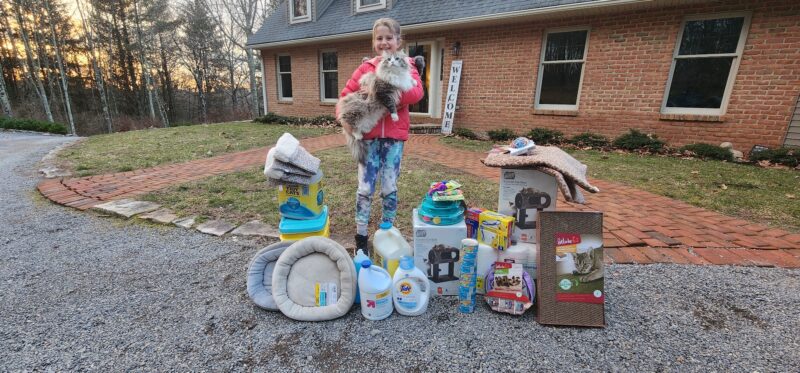 10-year-old girl donates to Lycoming Animal Protection Society